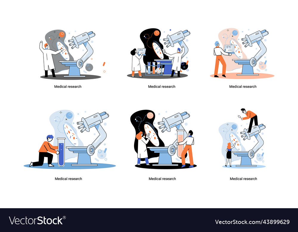 Medical research metaphor laboratory diagnostic Vector Image