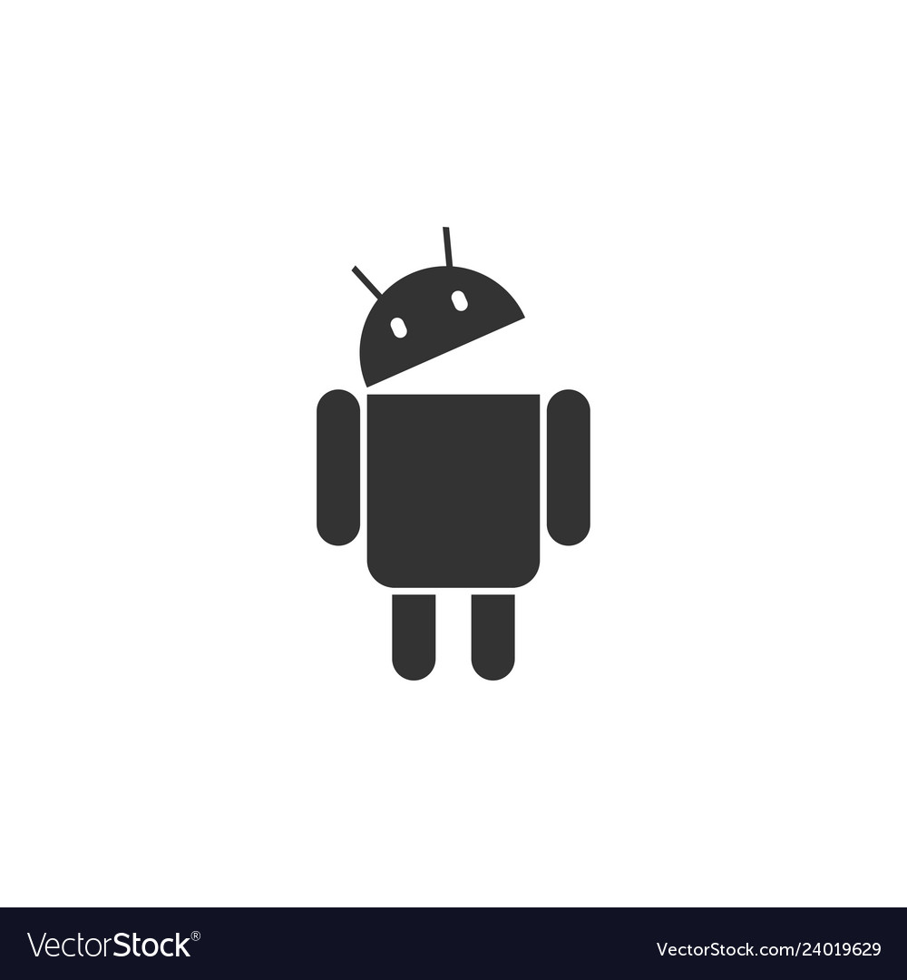 Robot icon design template isolated vector image Robot icon design template isolated
