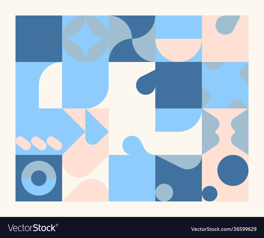 Subtle colored pattern design vector image Subtle colored pattern design