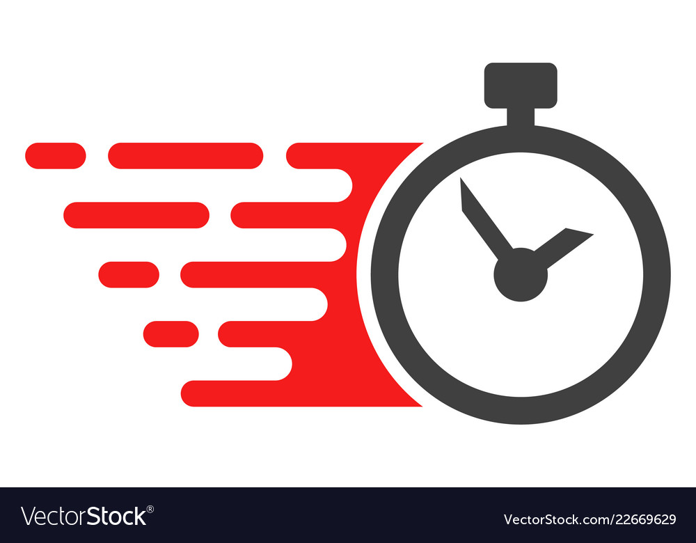 Time with fast speed effect Royalty Free Vector Image