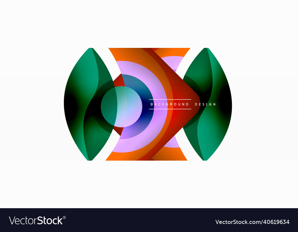 Abstract background with color geometric shapes