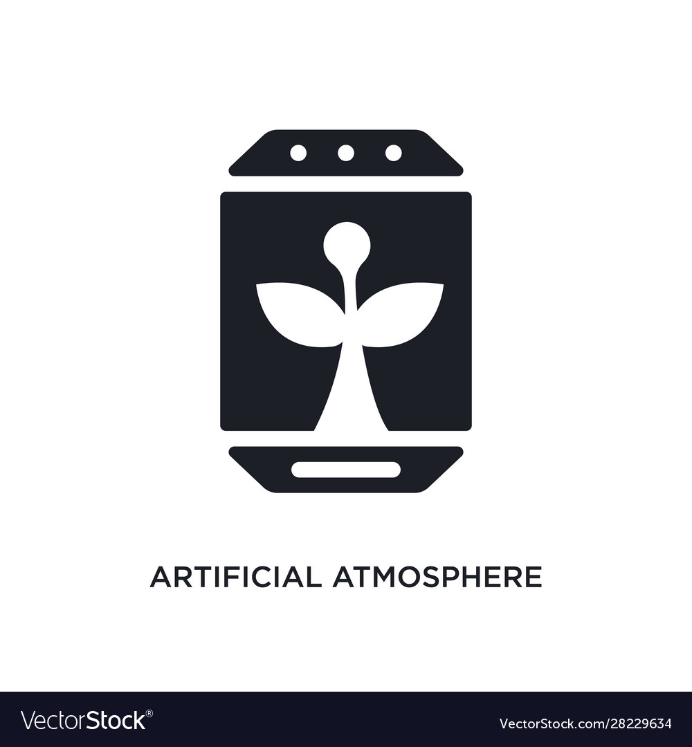 Artificial atmosphere isolated icon simple