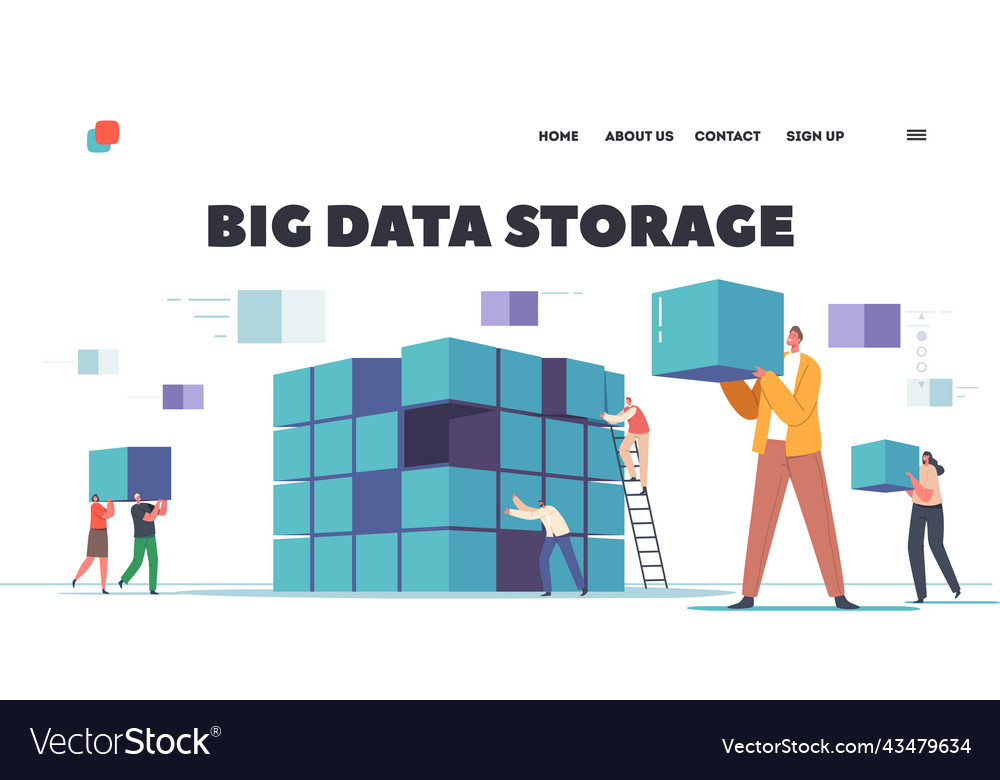 Big Data Storage Website Template