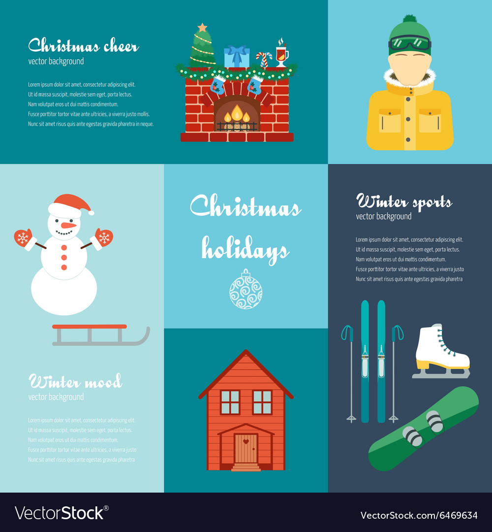 Concept of christmas and winter holidays
