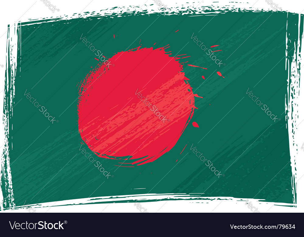 Grunge bangladesh flag