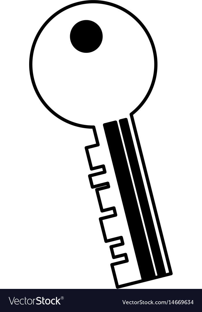 Key door isolated icon