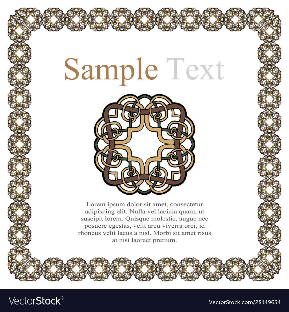 Ornamental border frame patterns