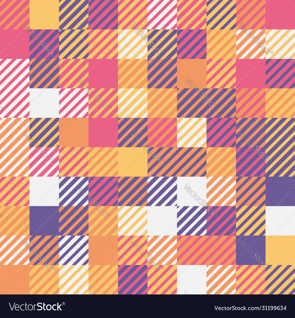 Random colored abstract geometric mosaic pattern vector image Random colored abstract geometric mosaic pattern
