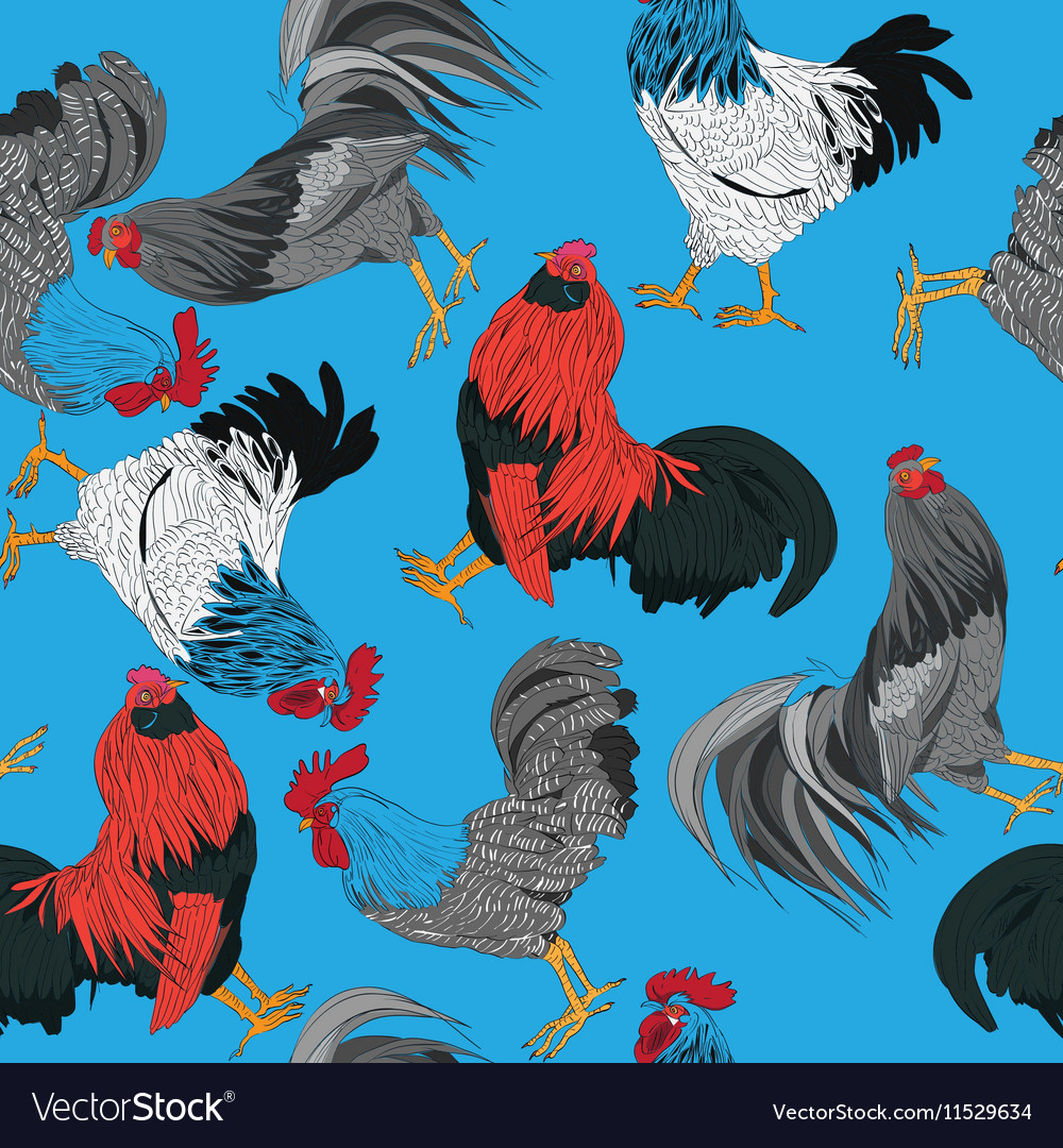 Roosters pattern