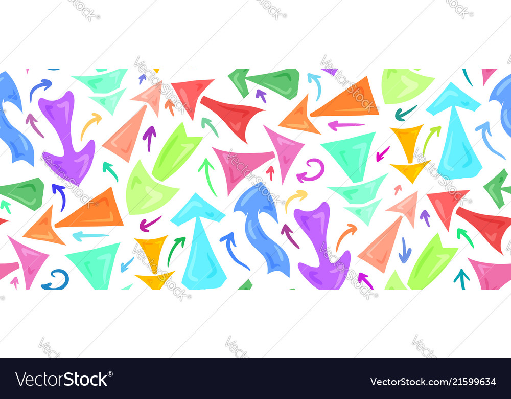 Seamless pattern of hand drawn multicolored vector image Seamless pattern of hand drawn multicolored