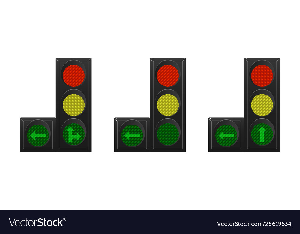 Ampeln einstellen vector image Ampeln einstellen