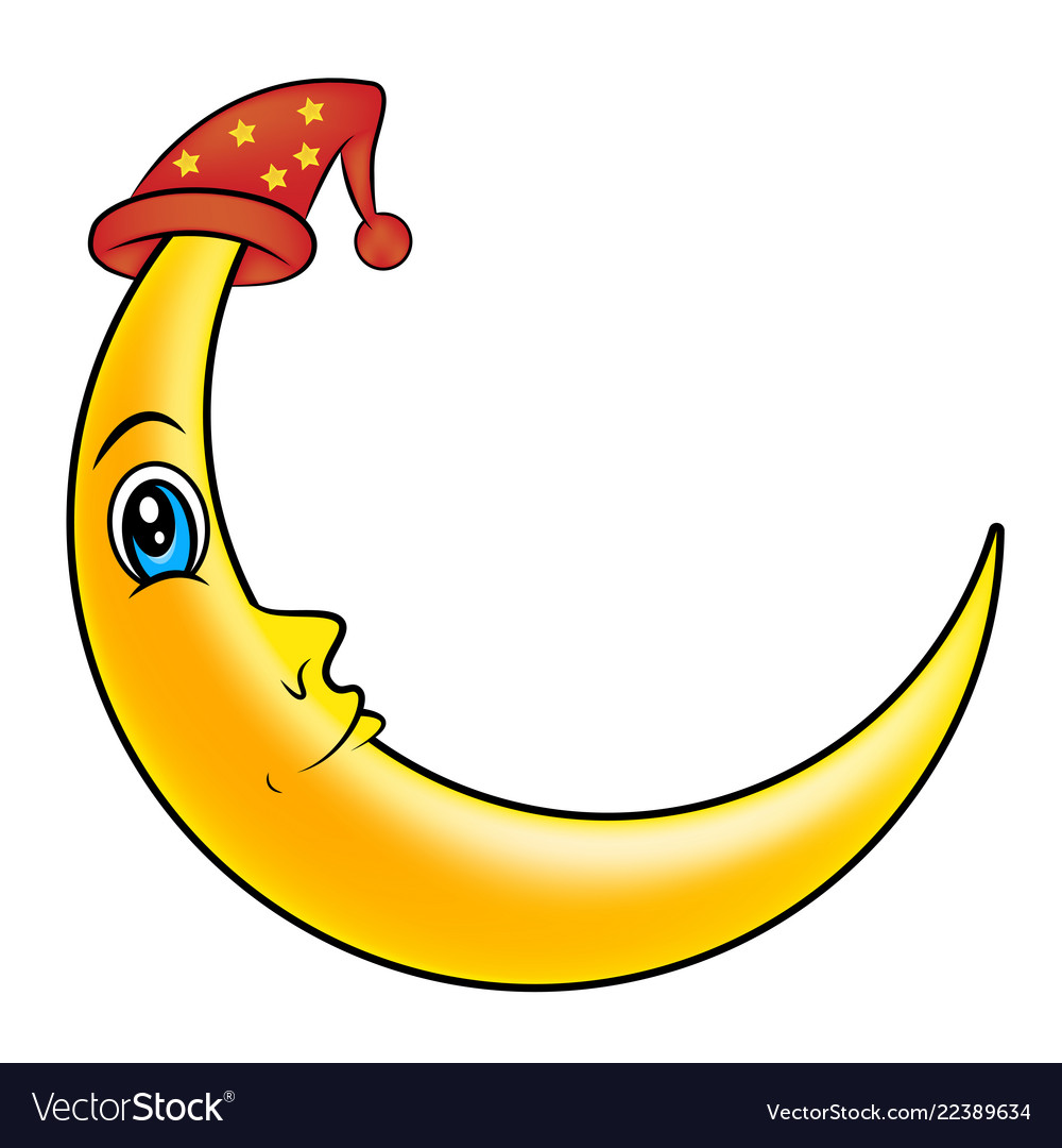 Sleeping moon with cat symbol icon design vector image Sleeping moon with cat symbol icon design