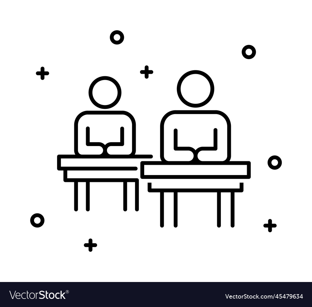 Students icon on transparent background