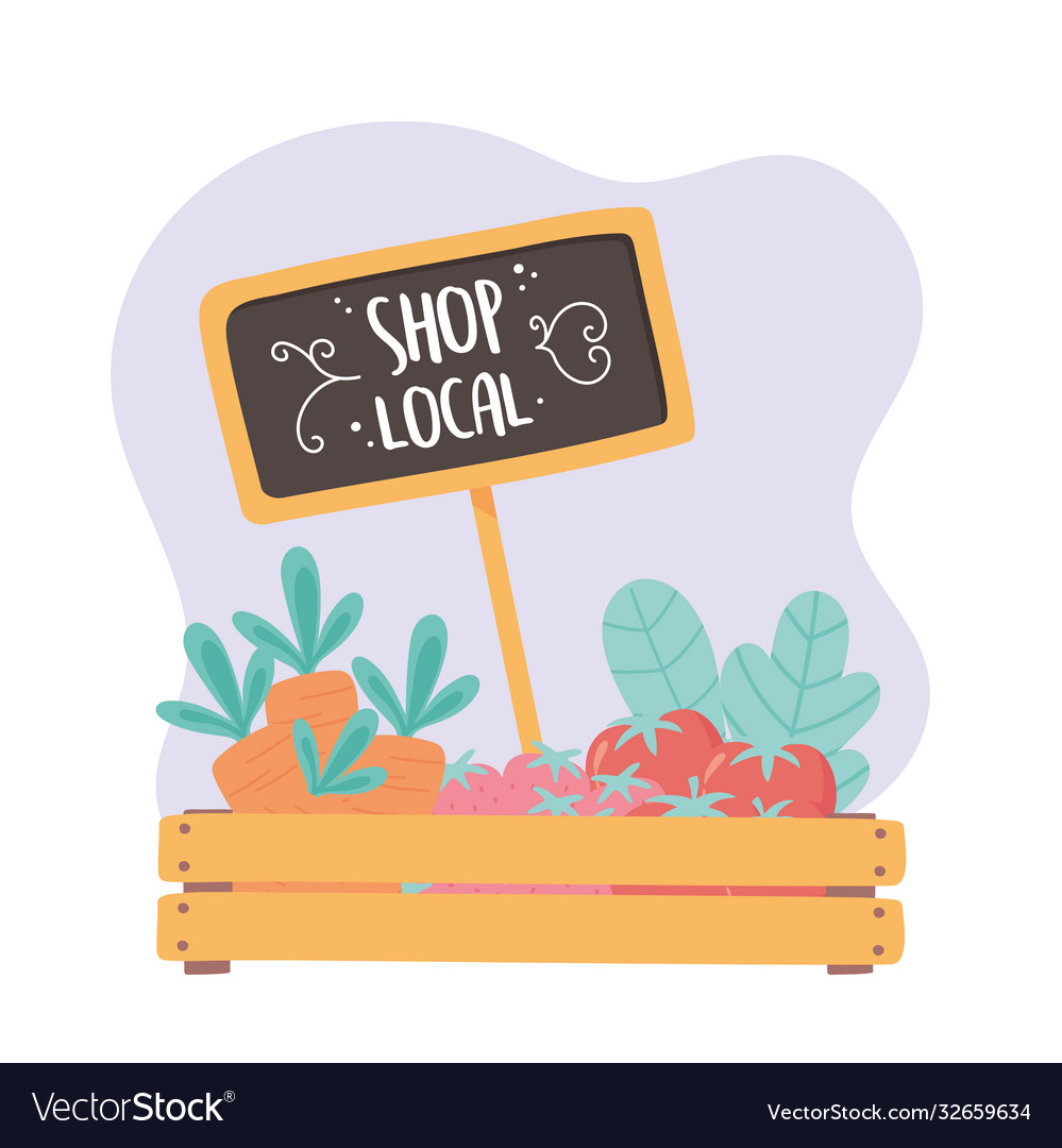 Support local business shop small market wooden