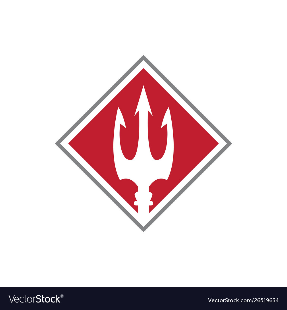 Trident logo template icon