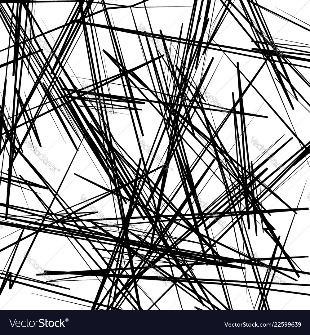 Chaotic texture with zigzag lines rough random vector image Chaotic texture with zigzag lines rough random