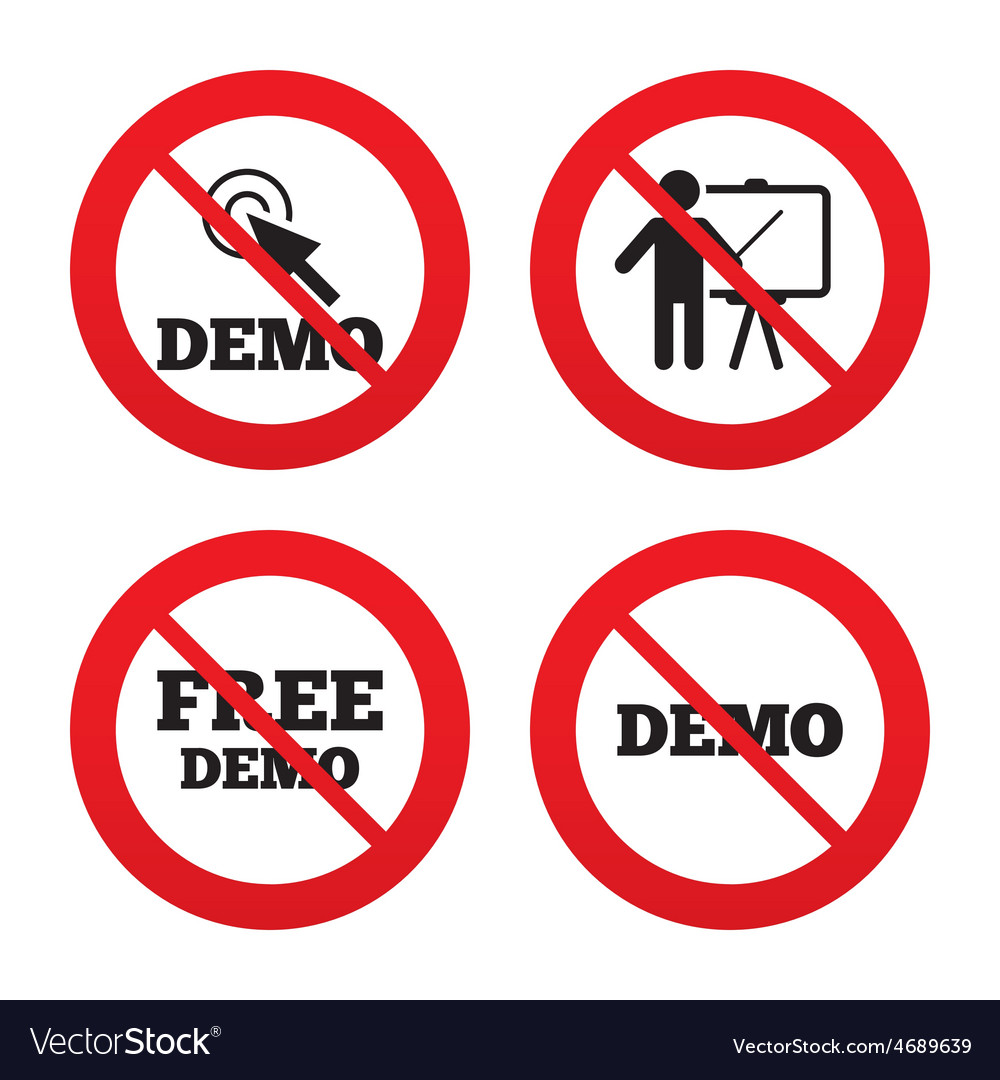 Demo with cursor icon presentation billboard
