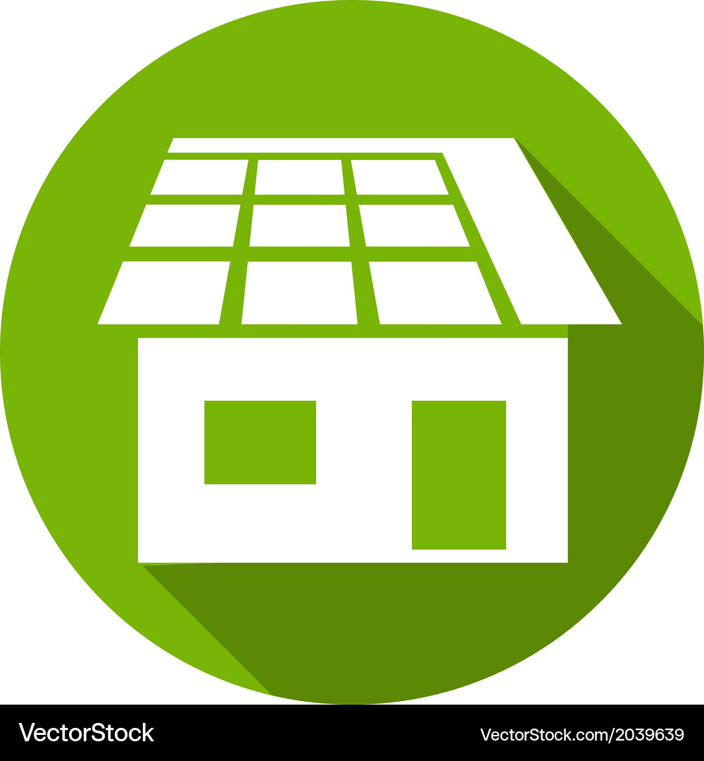 Eco flat icon Royalty Free Vector Image - VectorStock