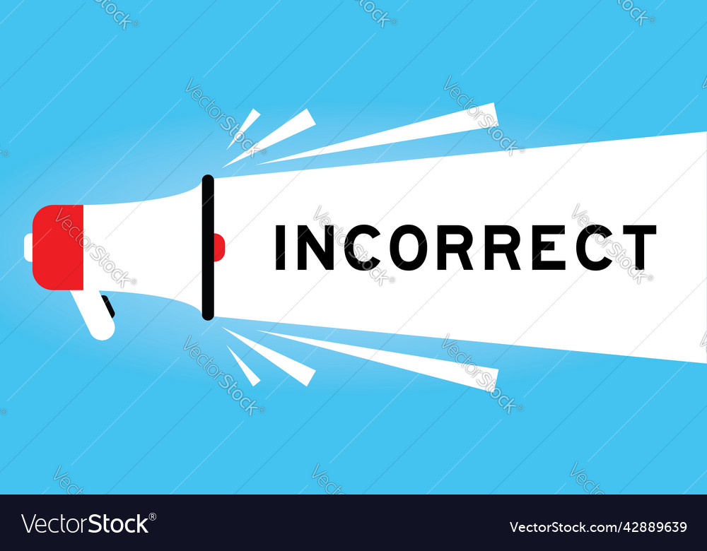 Incorrect Megaphone Icon
