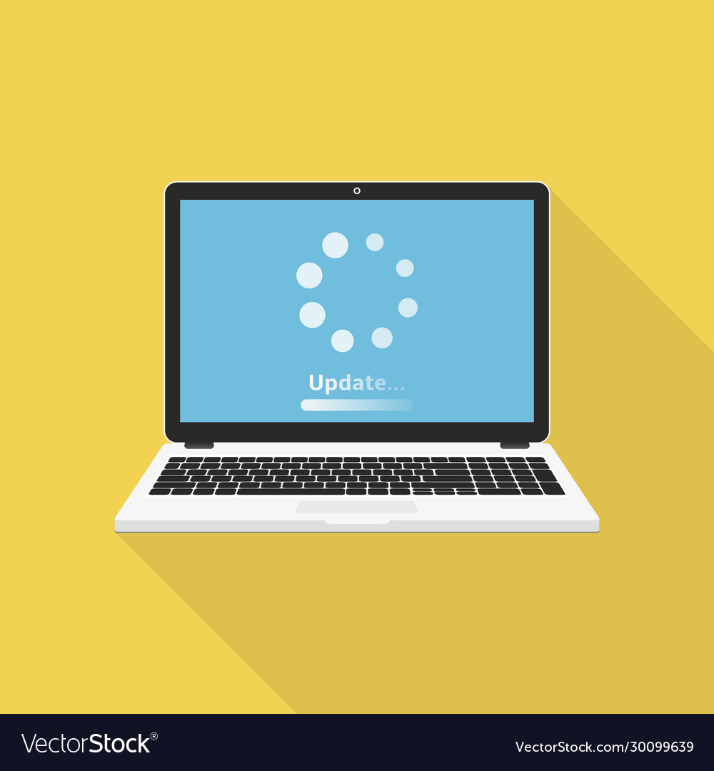 Laptop Software Update Loading