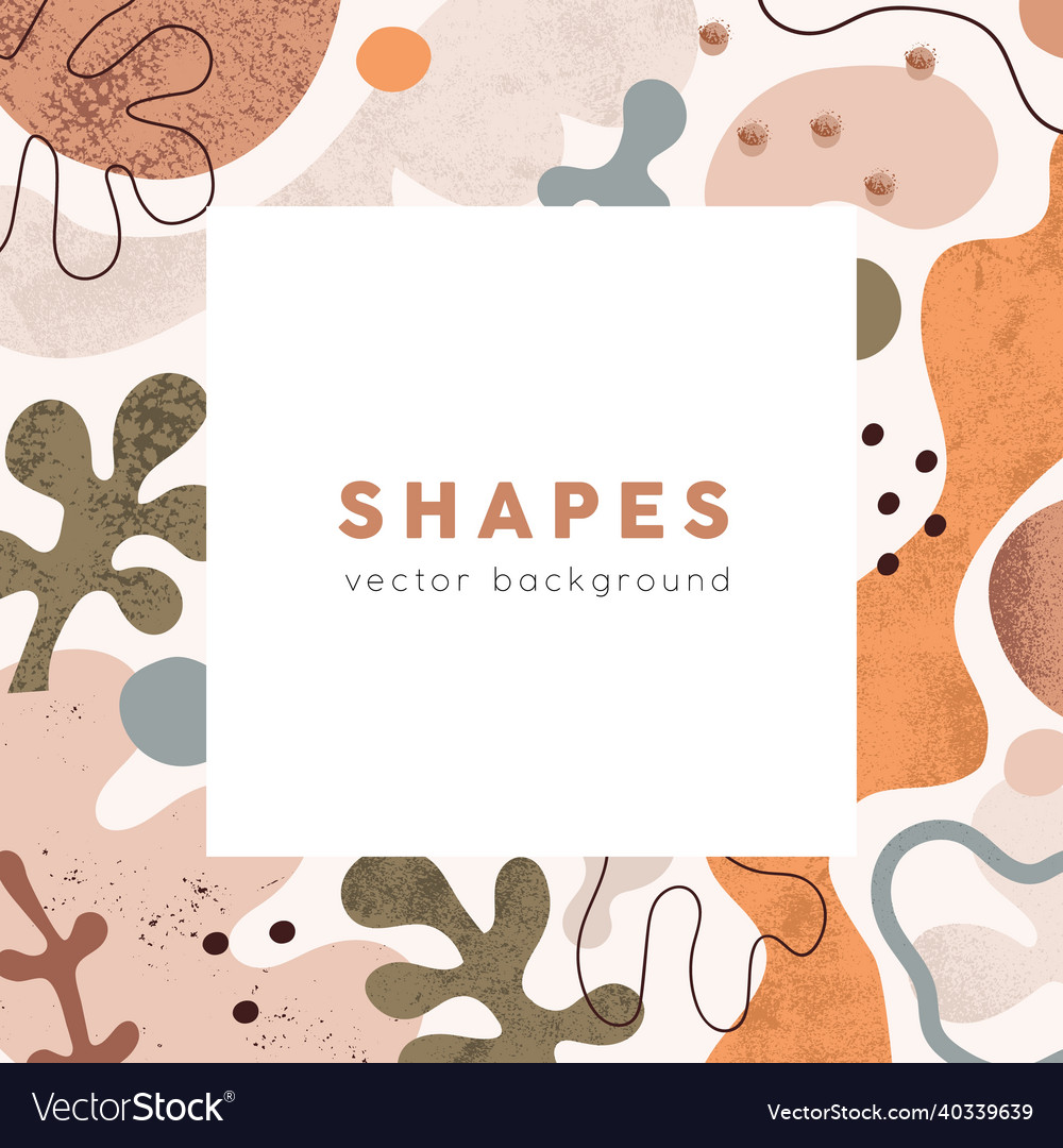 Minimal square background with abstract pattern