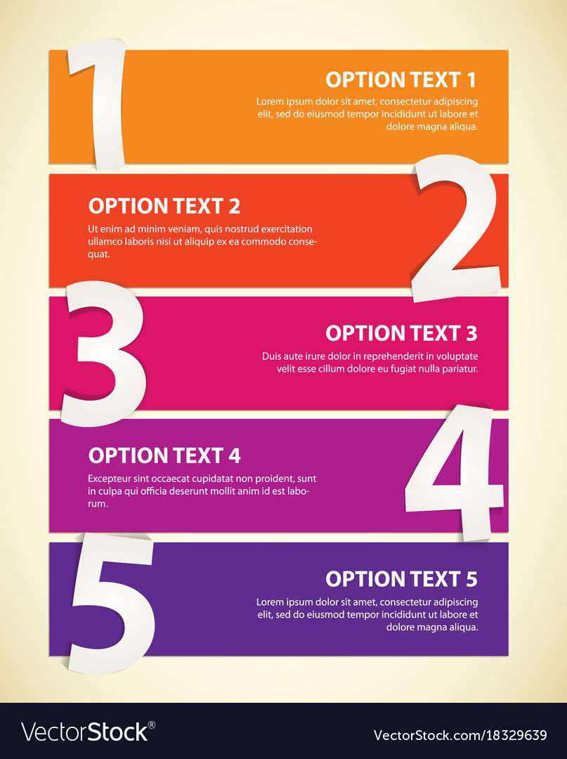 Paper infographics sequence number