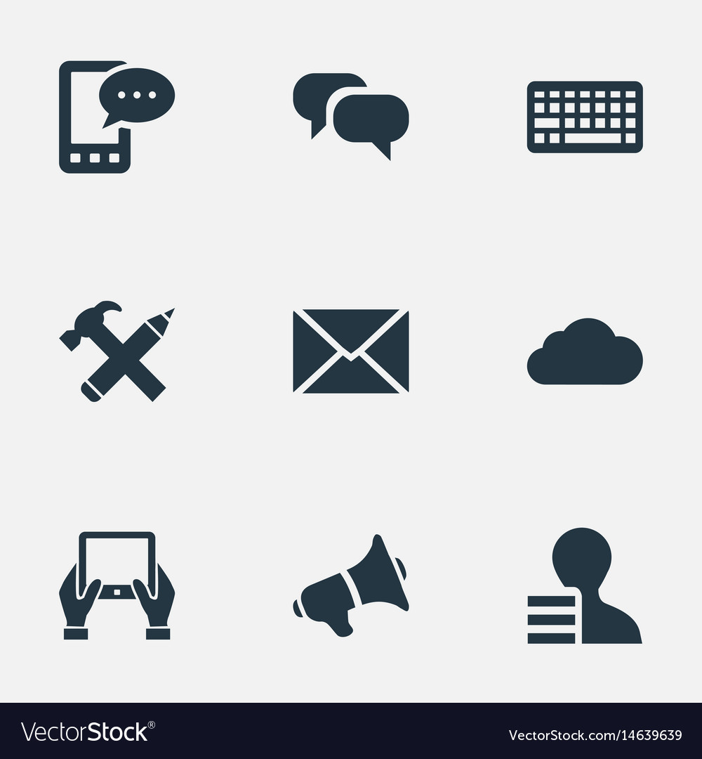 Set of simple user icons