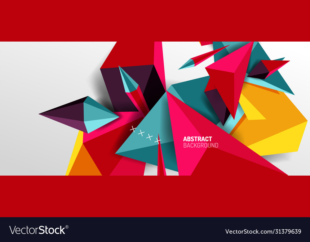Trendy simple triangle abstract background Vector Image Trendy simple triangle abstract background