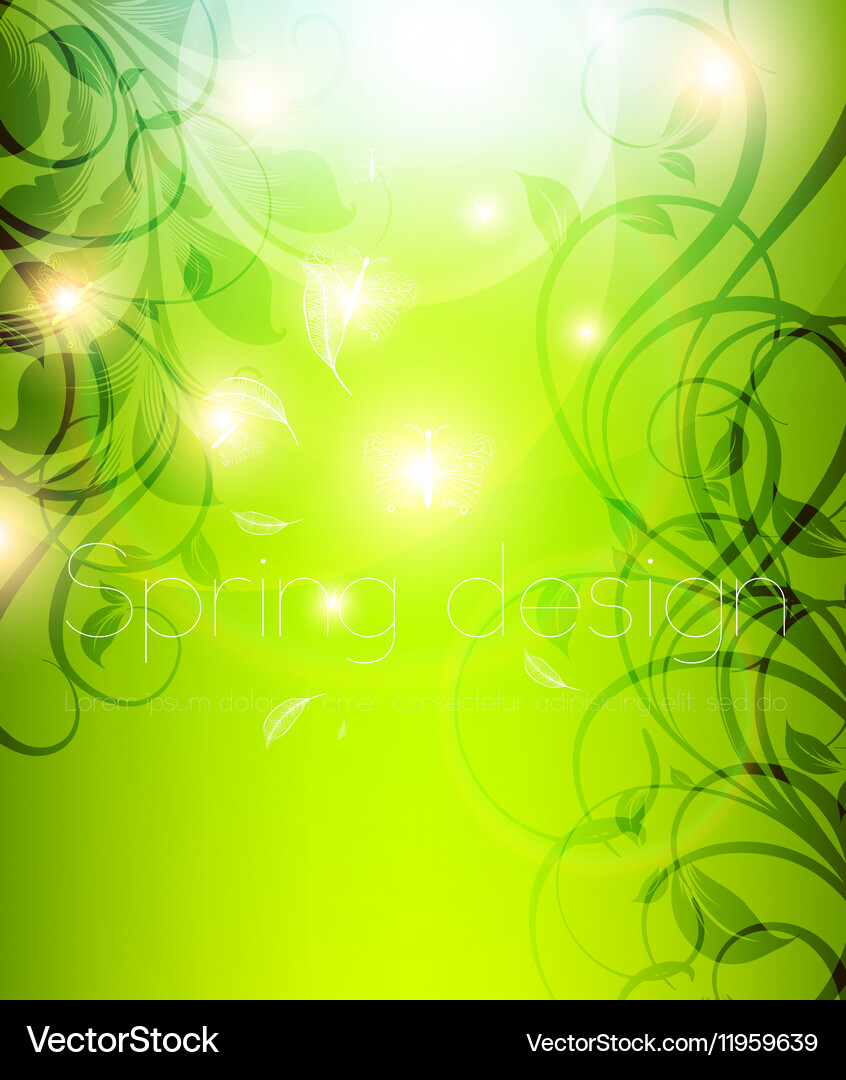 Urban spring design Royalty Free Vector Image - VectorStock
