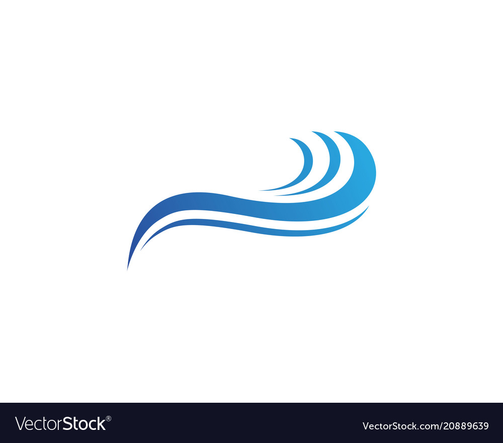 Waves beach logo and symbols template icons app Vector Image