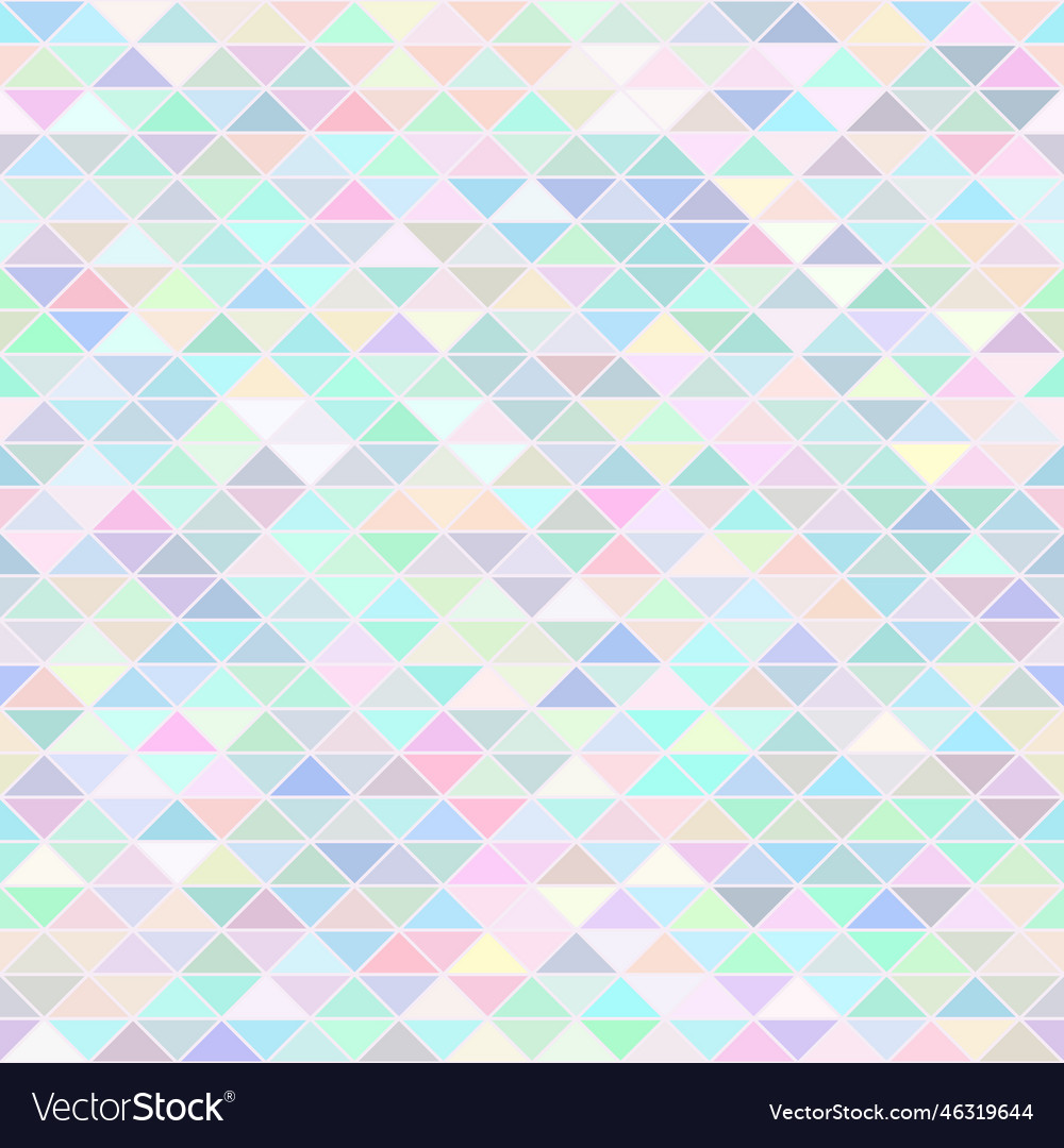 Abstract background color pastel triangle mosaic Vector Image