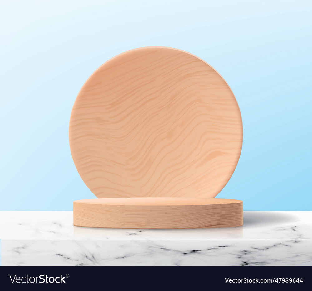Abstract background with empty wooden platform