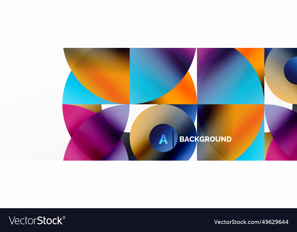 Circle and triangle abstract background concept Vector Image