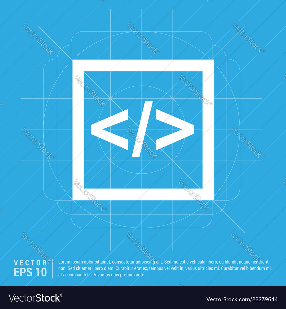 Code icon vector image Code icon