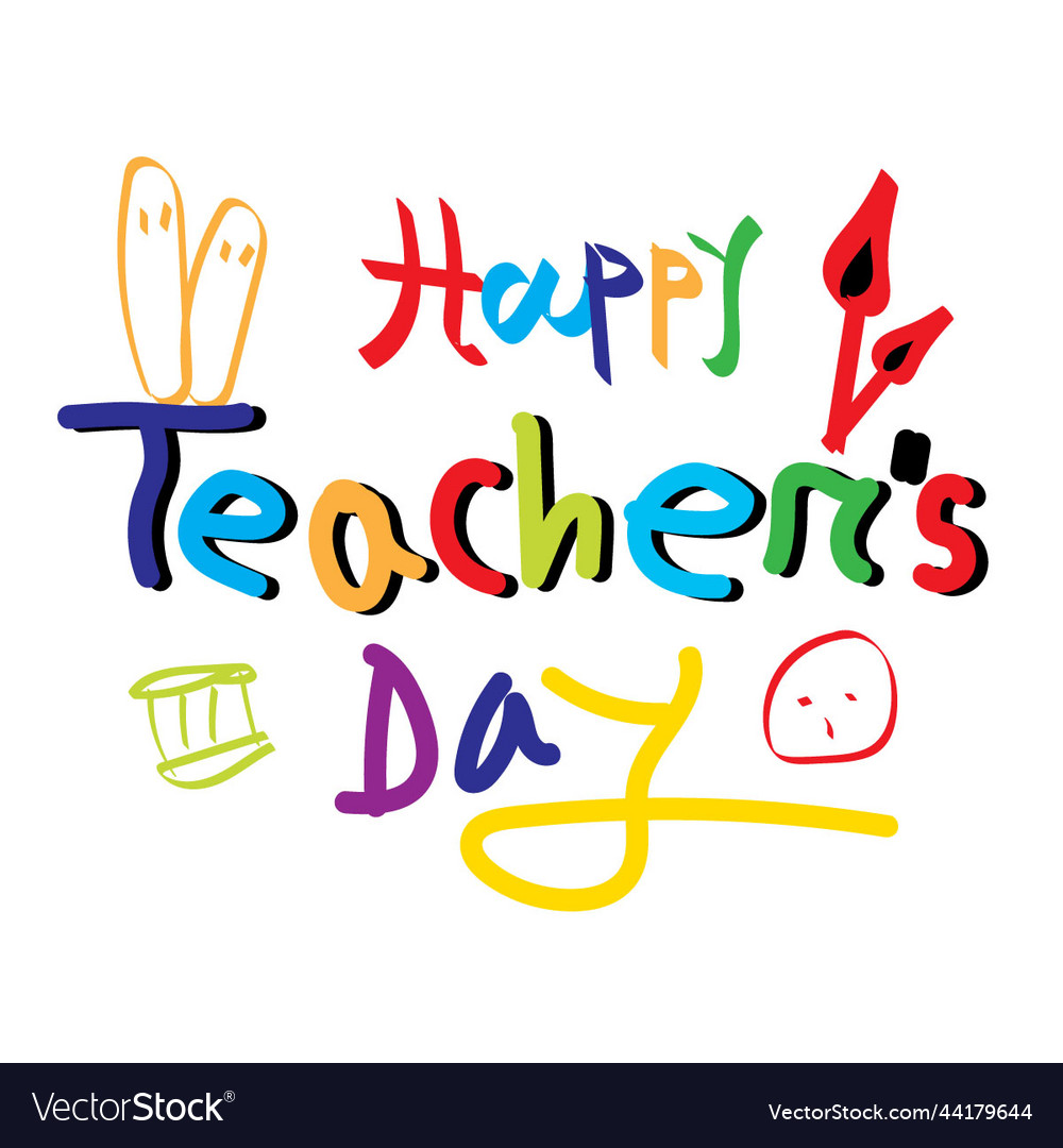 Happy teachers day 2022 Royalty Free Vector Image