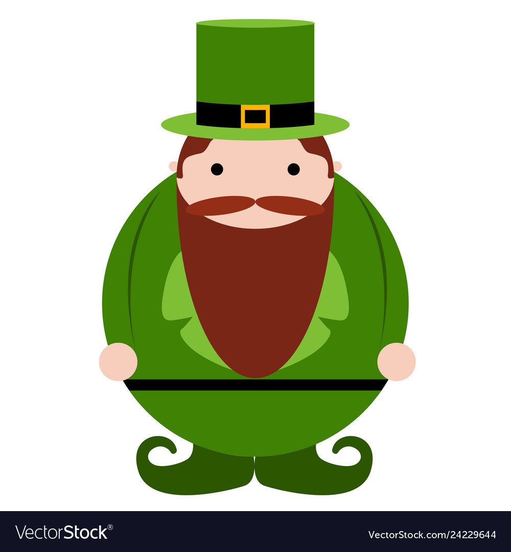 Isolated abstract patrick day elf