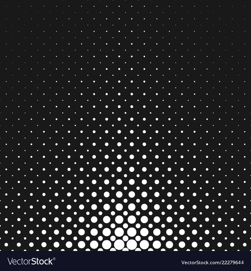 Monochrome abstract halftone circle pattern vector image Monochrome abstract halftone circle pattern