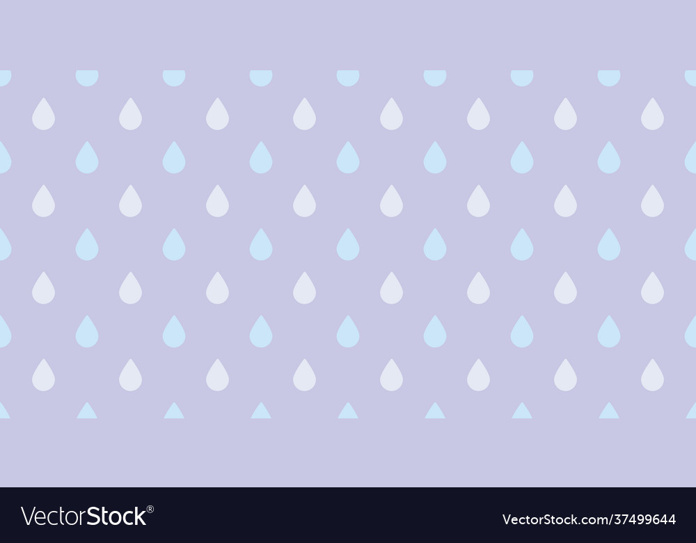 Raindrops seamless repeat pattern backgrounds vector image Raindrops seamless repeat pattern backgrounds