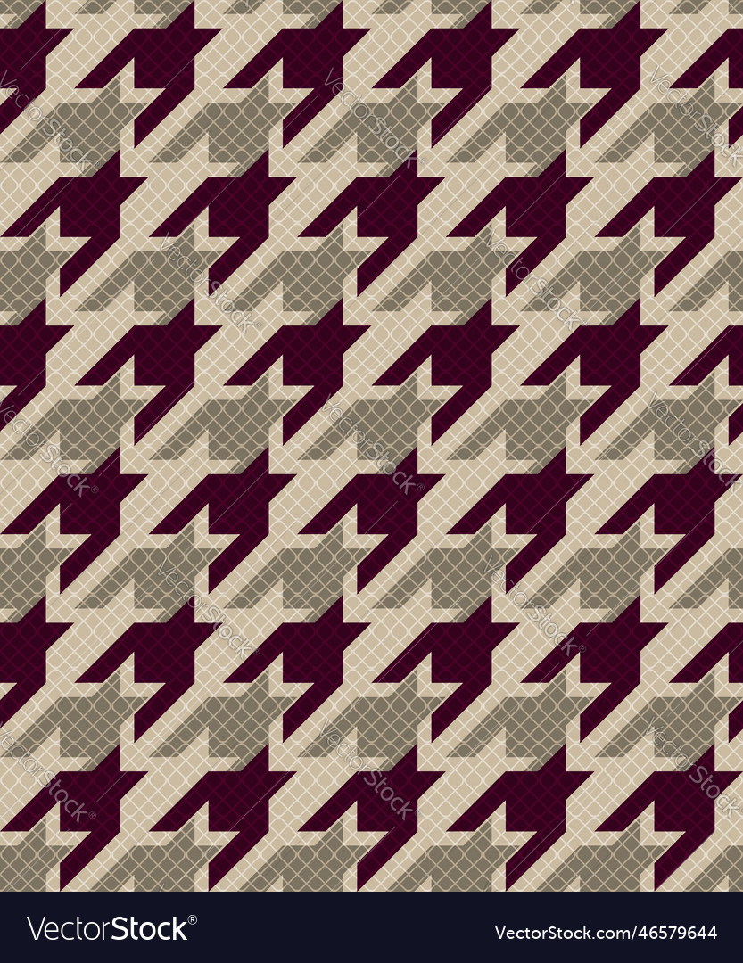 Seamless pattern with houndstooth