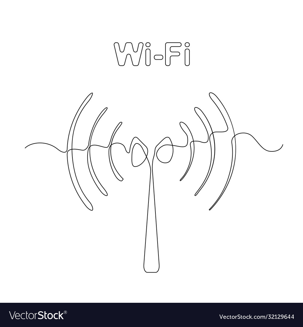 Simple wifi icon hot spot