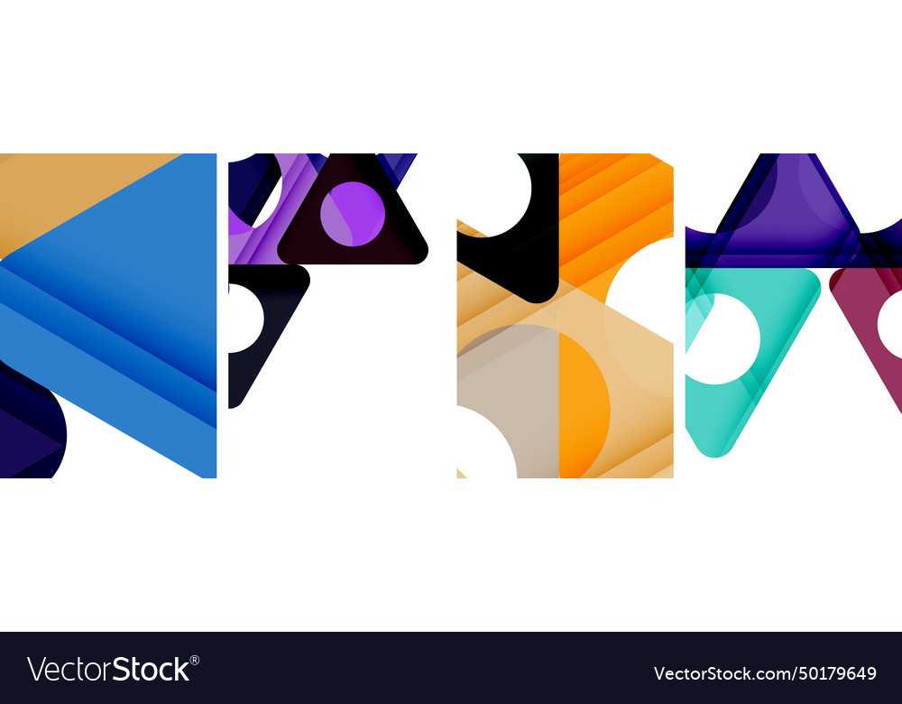 Abstract background set showcasing a dynamic Vector Image Abstract background set showcasing a dynamic