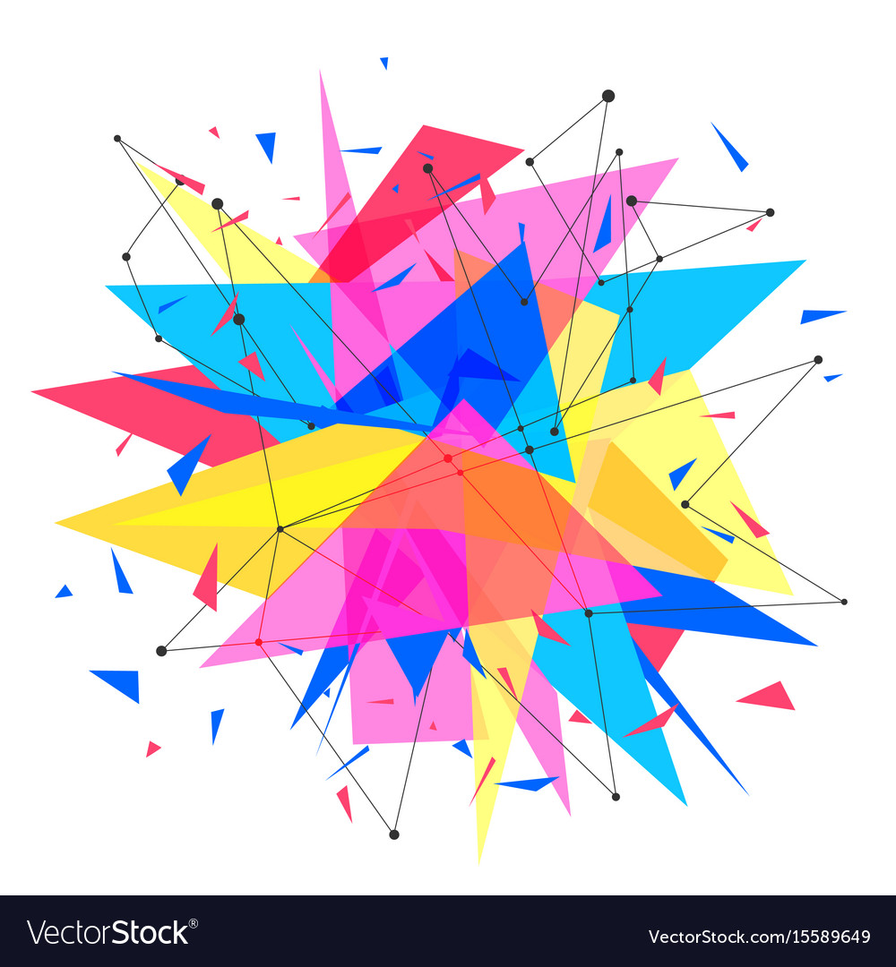 Abstract background template triangle shapes
