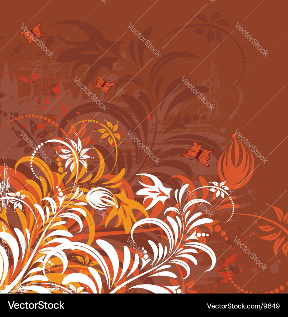 Background flower Royalty Free Vector Image - VectorStock