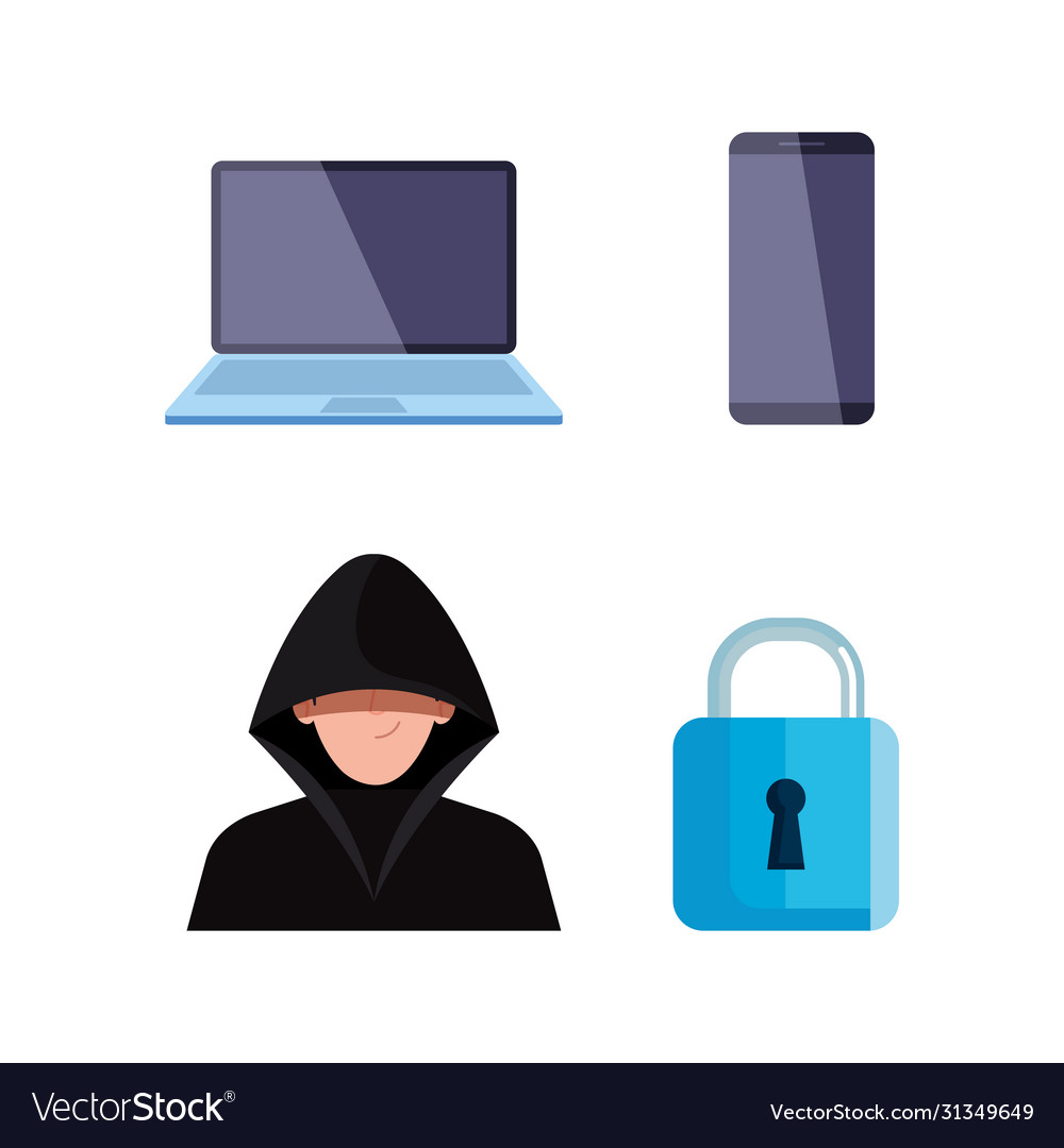 Bundle hacker icons set