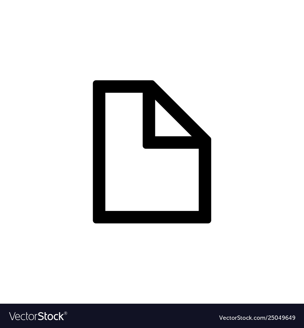 File icon for simple flat style ui design