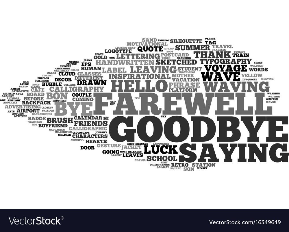 goodbye-word-cloud-concept-royalty-free-vector-image