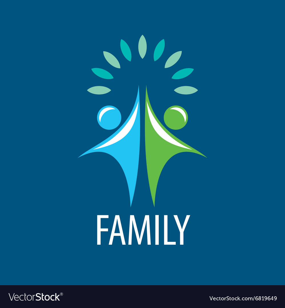 Logo family Royalty Free Vector Image - VectorStock