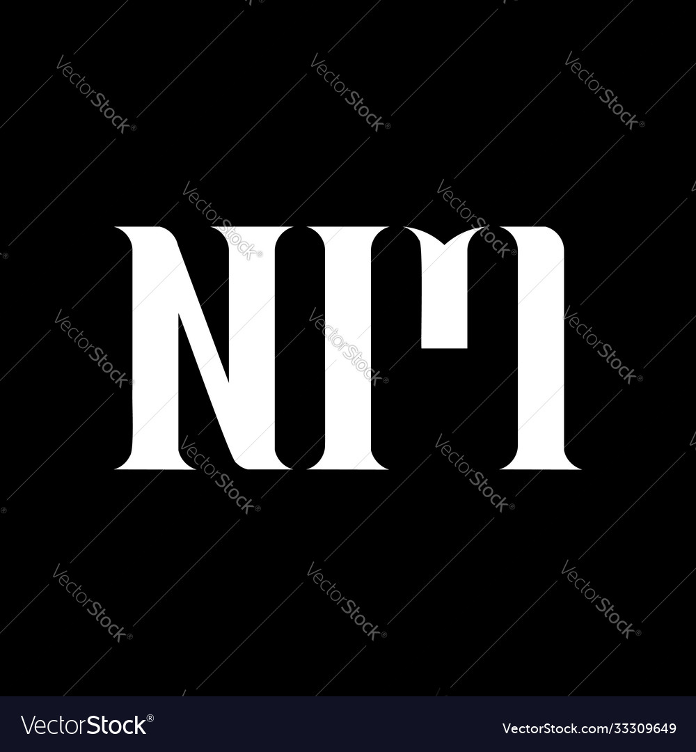 Nm n m Buchstaben Logo Design Initial