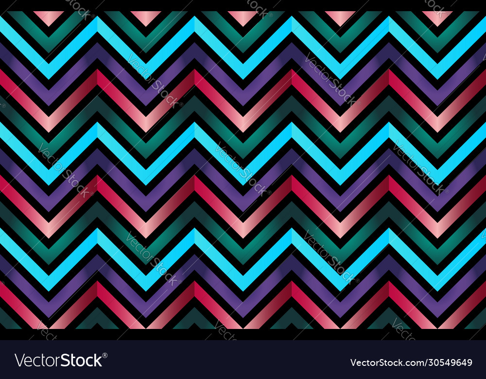 Seamless colorful zig zag pattern for backgrounds vector image Seamless colorful zig zag pattern for backgrounds