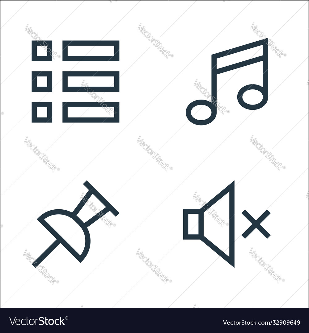 Web essentials line icons linear set quality vector image Web essentials line icons linear set quality
